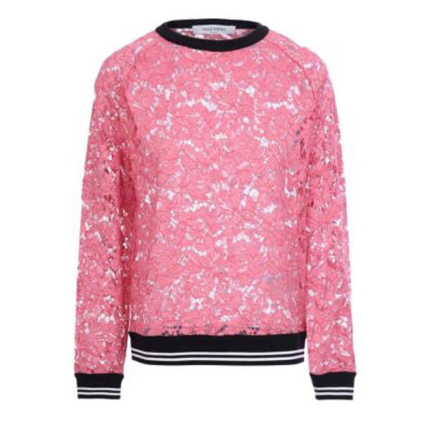 ヴァレンティノヴァレンティノ lovely スウェット トレーナー Heavy Lace スウェットシャツ ヘビー レース Sweat Shirt