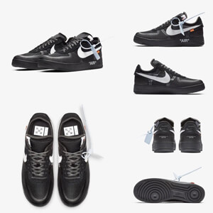 オフホワイト ナイキ 偽物 AIR FORCE 1 LOW BLACK AW FW 18 2018 AO4606-001