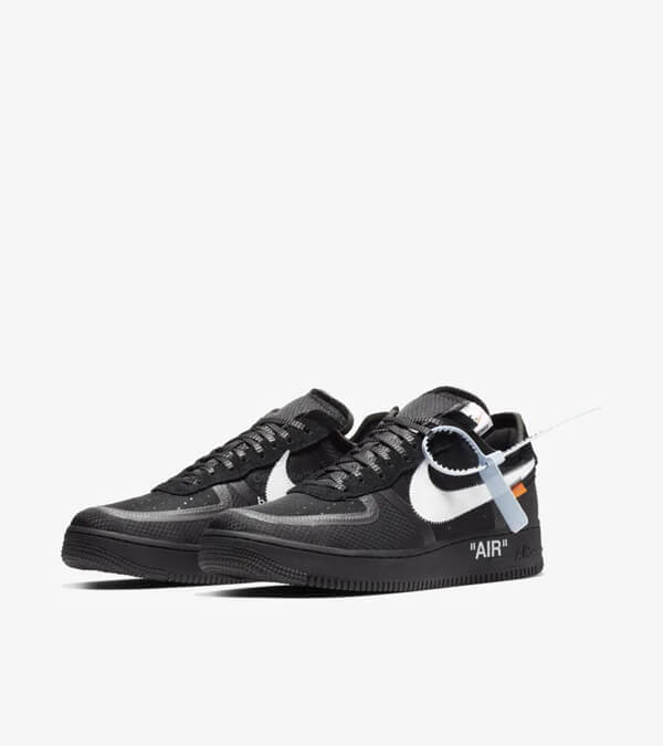 the ten OFF-WHITE ナイキAIR FORCE 1 LOW BLACK AO4606-001