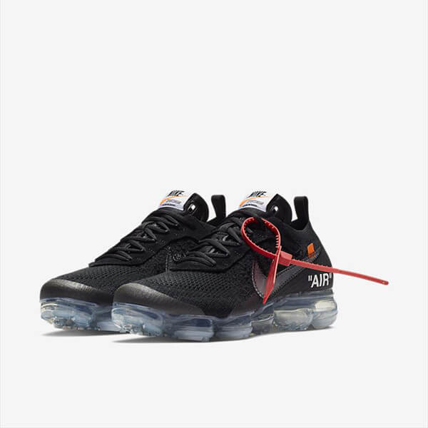 安心の返品対応可！OFF-WHITE × ナイキ スーパーコピー Air Vapor Max Black ヴェイパーマックス