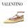 2019最新作 Valentino ヴァレンティノスーパーコピー ロックスタッズ レザーフラット イエロー Rockstuds Leather Flats Water Yellow IW0S0376 VOD