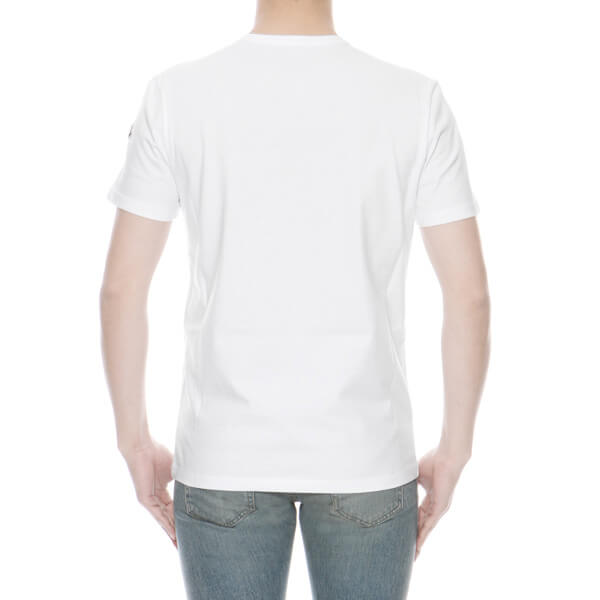 モンクレール コピー Tシャツ メンズ 8037250 8390T 001 半袖Tシャツ WHITE ホワイト