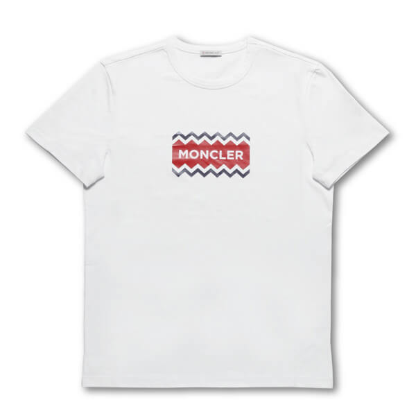 モンクレール コピー Tシャツ メンズ 8037250 8390T 001 半袖Tシャツ WHITE ホワイト