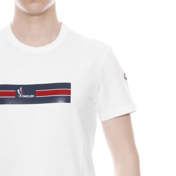 モンクレール MONCLER Tシャツ メンズ 8037150 8390T 001 半袖Tシャツ WHITE ホワイト