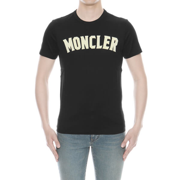 モンクレール MONCLER Tシャツ メンズ 8045350 8390Y 999 半袖Tシャツ BLACK ブラック