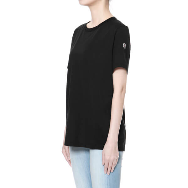 モンクレール MONCLER Tシャツ レディース 8083400 8390X 999 半袖Tシャツ BLACK ブラック