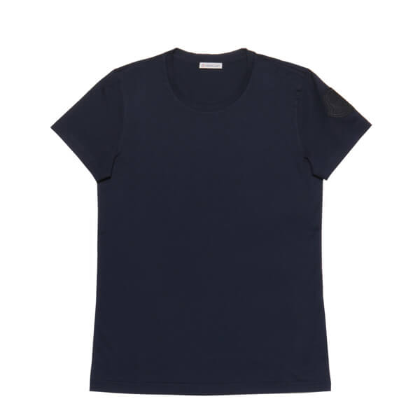 モンクレール MONCLER Tシャツ レディース 8086261 V8002 778 半袖Tシャツ NAVY ダークブルー