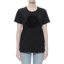 モンクレール MONCLER Tシャツ レディース 8059200 8391N 999 半袖Tシャツ BLACK ブラック