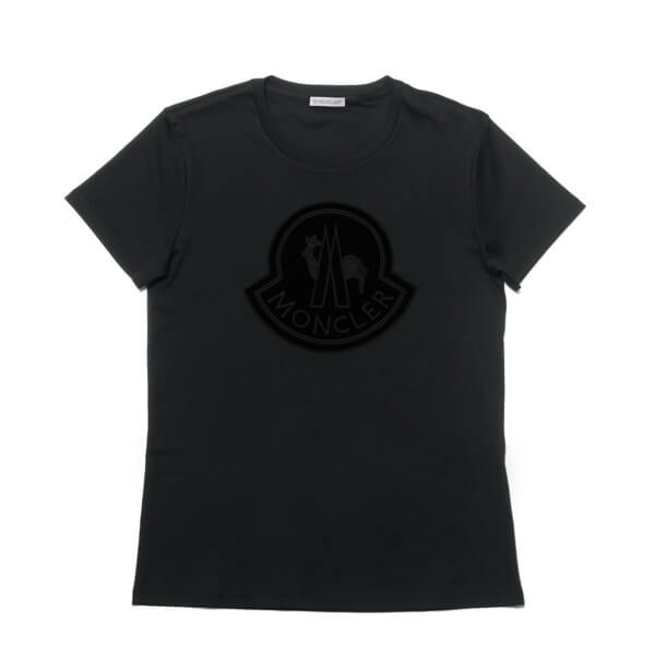 モンクレール MONCLER Tシャツ レディース 8059200 8391N 999 半袖Tシャツ BLACK ブラック