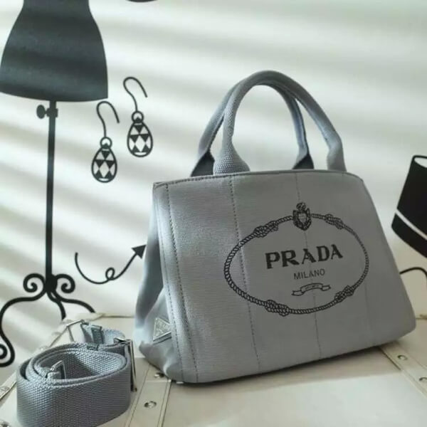 2019新色 プラダコピー PRADA カナパ DENIM ビアンコ Mサイズ 新作 BN2642