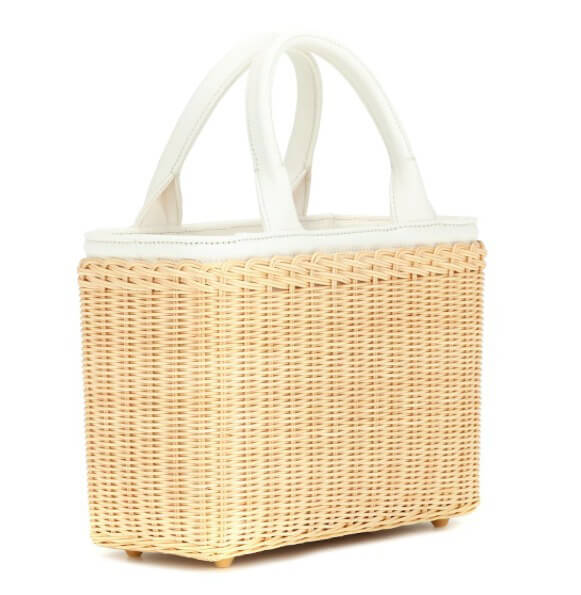 完売人気 プラダ かご カゴバッグ コピー Wicker and Canvas bag ニューヨーク女性にも大人気!!!!