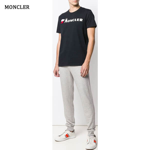 モンクレールスーパーコピー MONCLER ジャージー コットン ロゴ入り Tシャツ