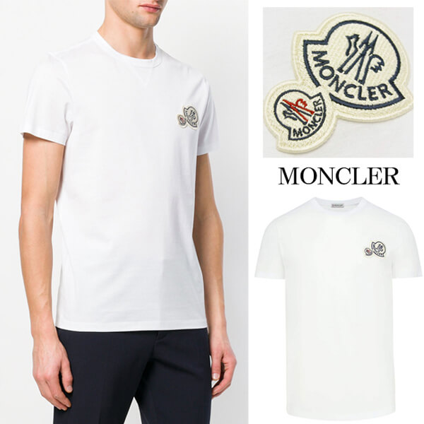 モンクレールスーパーコピー MONCLER★2022SS新作★胸ワッペン★襟元リブ編みTシャツ