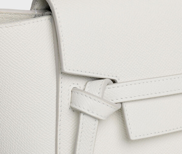 【人気セリーヌスーパーコピー】セリーヌ NANO BELT BAG IN GRAINED CALFSKIN/WHITE 189003ZVA.01BC