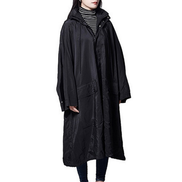 注目度抜群！バレンシアガ★オペラ・レインコート back logo opera rain coat black