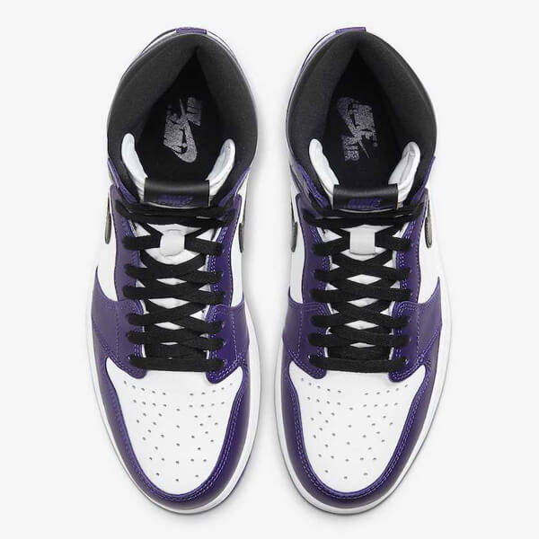 エアジョーダン1 コートパープル 偽物 ナイキ 激レア Air Jordan 1 Retro High Court Purple White