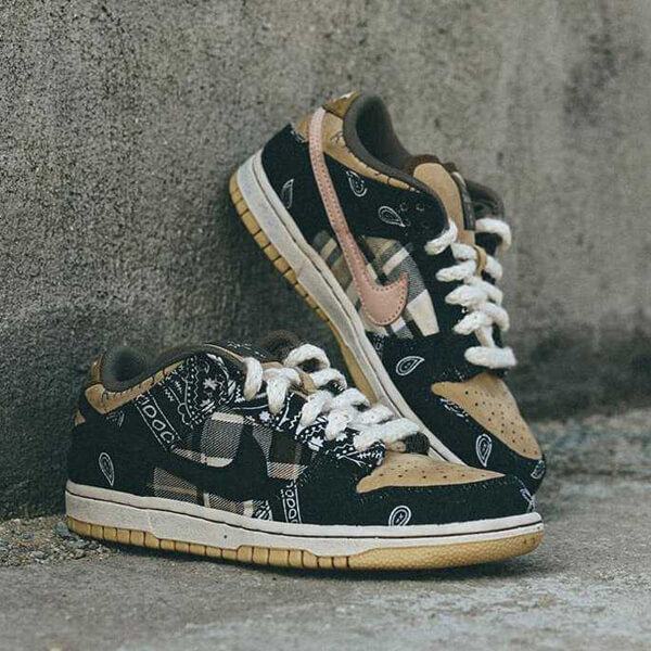 入手困難！お洒落に♪travis dunk 偽物 ナイキ スーパーコピー SB Dunk Low Travis Scott (Special Box)コラボ CT5053-001