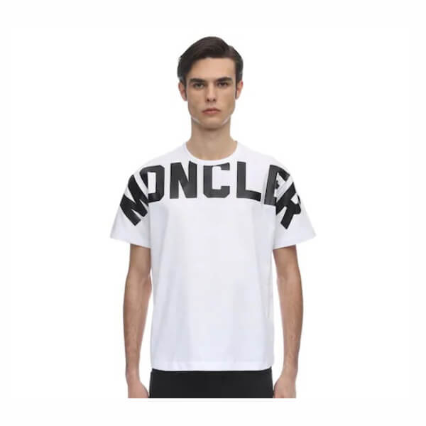 MONCLER モンクレール 偽物 Tシャツ☆ロゴ付き コットン 0918C704108390T