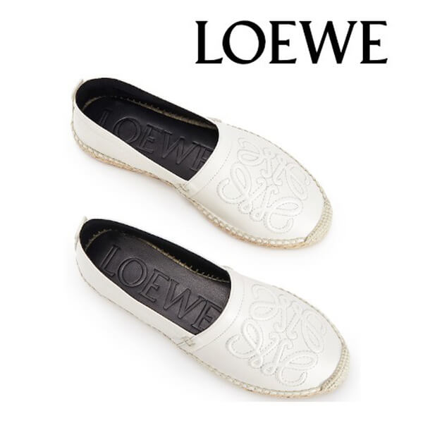 【ロエベ】ロエベ シューズ 偽物☆anagram espadrille アナグラムエスパドリーユ 453.10.344/5/6/7