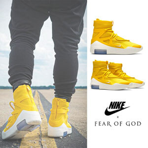 新作コラボ！ナイキ スニーカー スーパーコピー Air Fear Of God 1 Amarillo AR4237 700