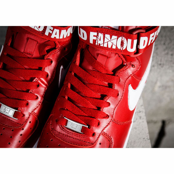 【シュプリームx ナイキ】シュプリーム x ナイキ スニーカー スーパーコピー 激レア シュプリーム Air Force 1 High "World Famous Red" 698696 610