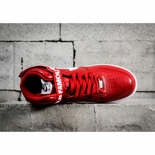 【シュプリームx ナイキ】シュプリーム x ナイキ スニーカー スーパーコピー 激レア シュプリーム Air Force 1 High "World Famous Red" 698696 610