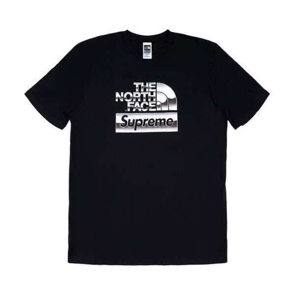 シュプリーム 偽物 シュプリーム The North Face Metallic Logo S/S Top SS18 Week 7