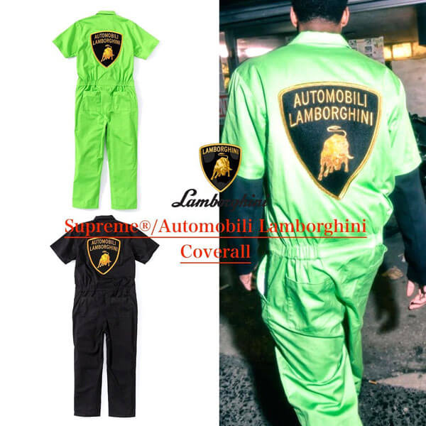 SS20 シュプリーム 偽物 Automobili Lamborghini Coverall ランボルギーニ カバーオール ツナギ