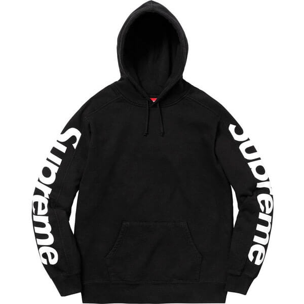 シュプリーム パーカー 偽物 シュプリーム 偽物 最安 SS18 Sideline Hooded Sweatshirt Black