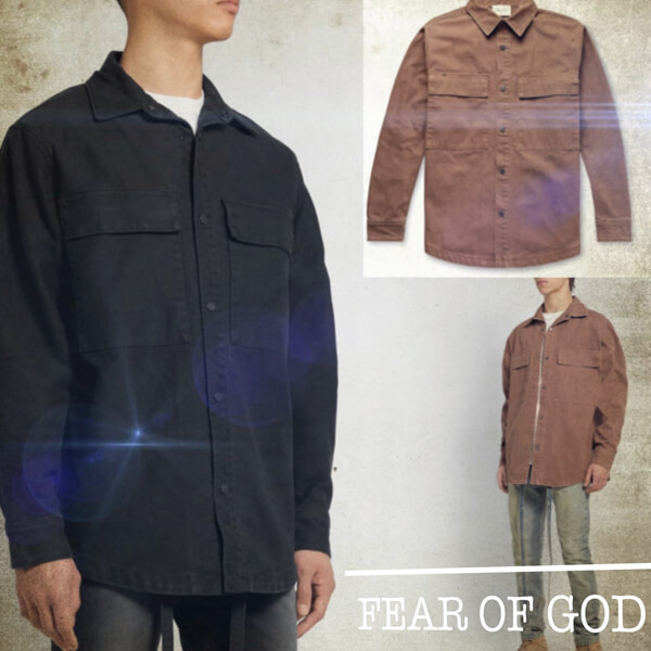 新着★FEAR OF GOD★コットンキャンバスシャツジャケット 全2色