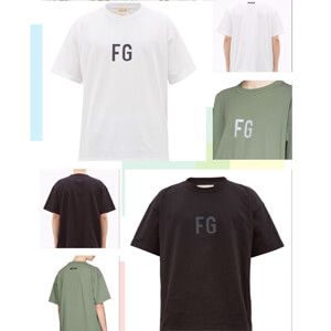 ★大人気★Fear Of God FG Logo T-shirt スーパーコピー