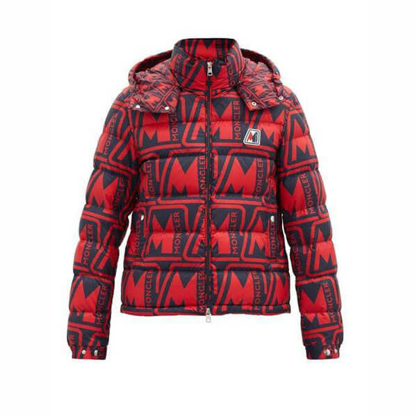 モンクレール 偽物 MONCLER Frioland ロゴ ダウンジャケット レッド