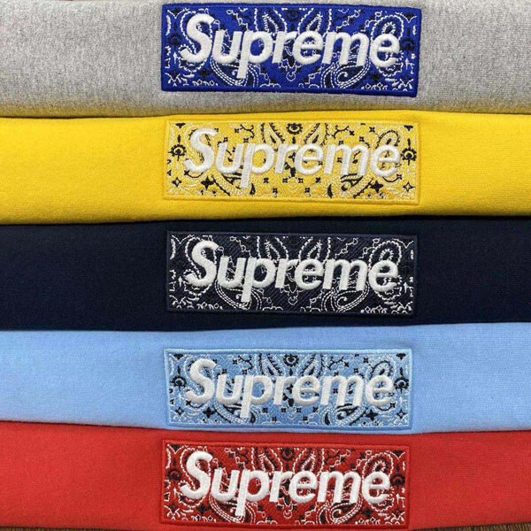 シュプリーム パーカー 偽物 バンダナ ボックスロゴパーカー 偽物 Bandana Box Logo Bogo