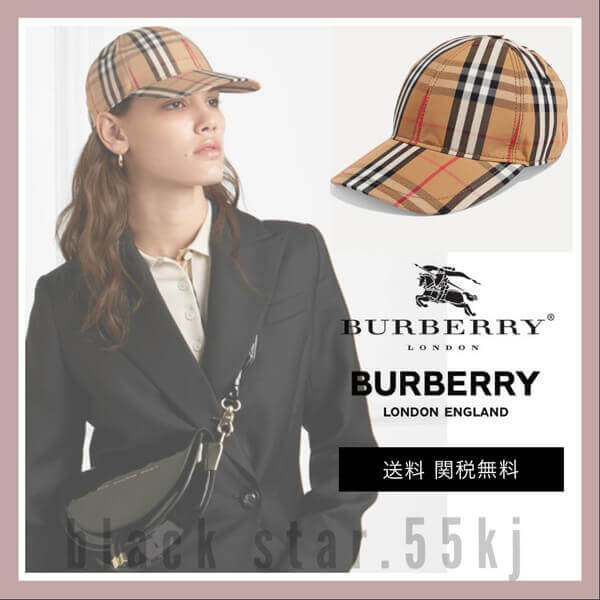 BURBERRY バーバリー キャップ コピー チェック 帽子