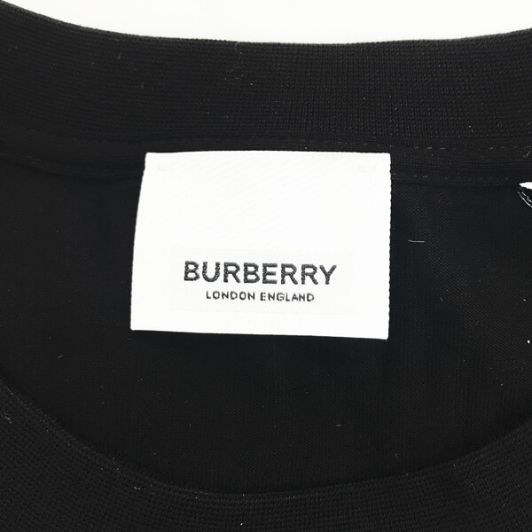 Burberry バーバリー Tシャツ コピー ロゴプリント コットンTシャツ ブラック 8008894