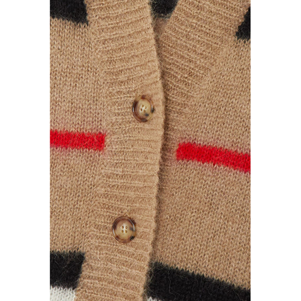 バーバリー カーディガン コピー∞∞ Burberry ∞∞ Striped mohair-blend カーディガン☆