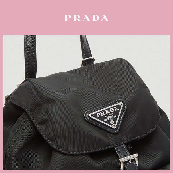 ★ PRADA ★Mini Chain-Strap Backpack 1BH029_V44_F0011_V_COM