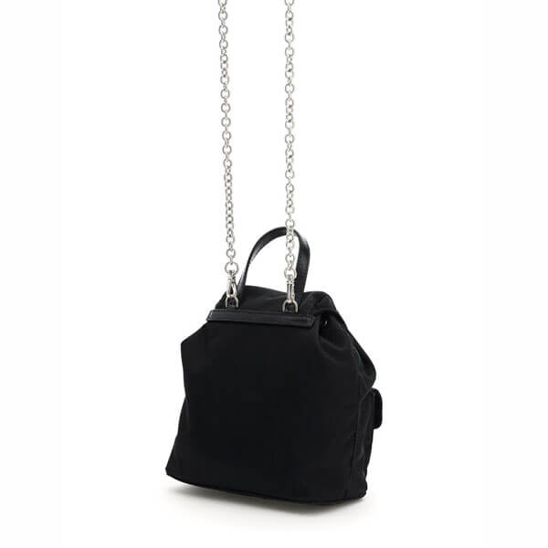 ★ PRADA ★Mini Chain-Strap Backpack 1BH029_V44_F0011_V_COM