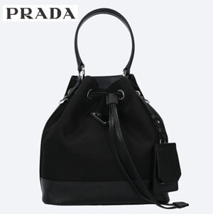 【PRADA】ナイロンバケツバッグ 1BE055