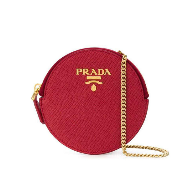 20AW【PRADA】日本未入荷☆サフィアーノレザー ラウンドバッグ 1MR074QWA