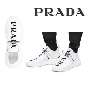 PRADA◎ロゴニットファブリック スニーカー 4E34923V98F0964