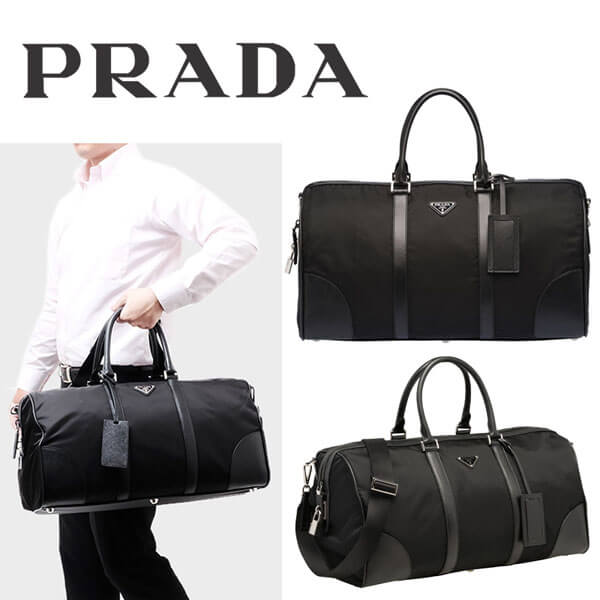 PRADA 旅行/出張 ボストンバッグ★ブラック 2VC350_064_F0002