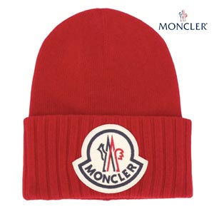 2020新作◆MONCLER◆モンクレール ロゴ ウール ビーニー 29926200_A9186_456