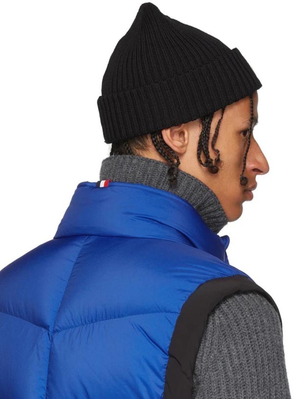 2020新作品[MONCLER モンクレールスーパーコピー] ロゴパッチ ウールビーニー