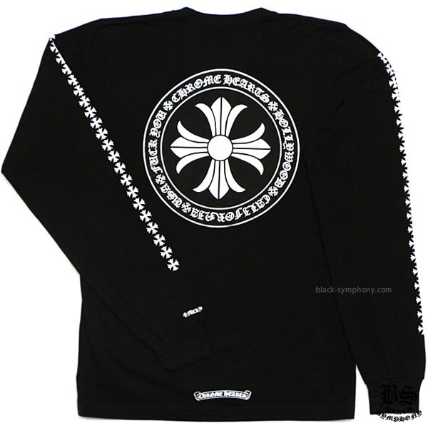 ◆2020新作 早い者勝ち◆Chrome Hearts クロムハーツ ロングTシャツ 偽物 CHプラス ブラック