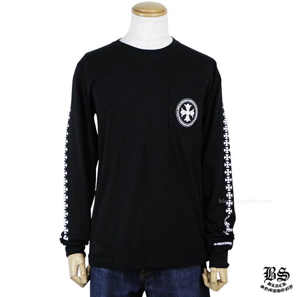 ◆2020新作 早い者勝ち◆Chrome Hearts クロムハーツ ロングTシャツ 偽物 CHプラス ブラック