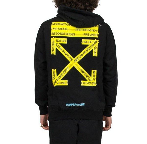 オフ ホワイト コピー パーカー 通販 OFF WHITE FIRETAPE TEMPERATURE ARROW HOODIE PARKA