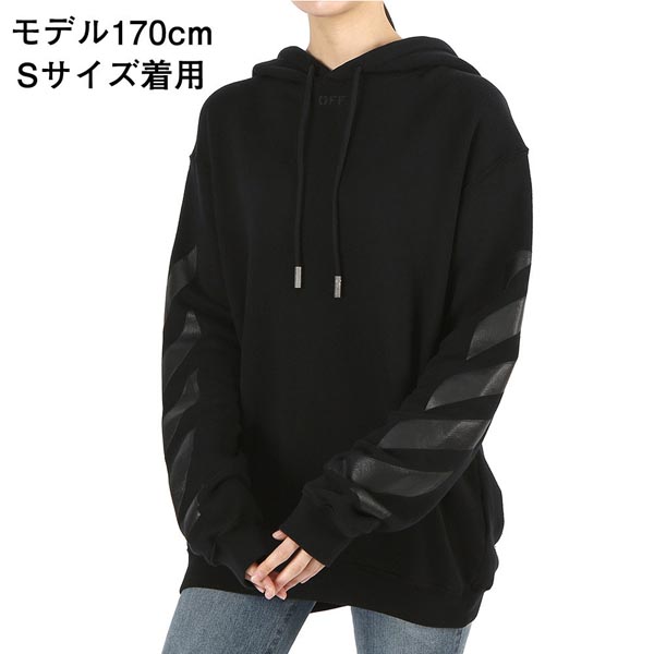 オフ ホワイト 東京 レプリカ パーカー【OFFWHITE】19SS/ユニセックス/DIAGアローロゴフーディー/Black 芸能人