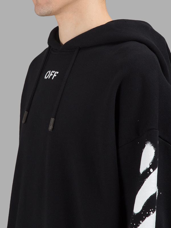 オフ ホワイト レプリカ パーカー 通販 OFF WHITE SPRAY DIAGONALS HOODIE PARKA