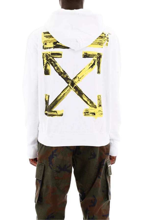 ホワイト オフ ホワイト パーカー 偽物 Off White Arrows Hoodie 芸能人